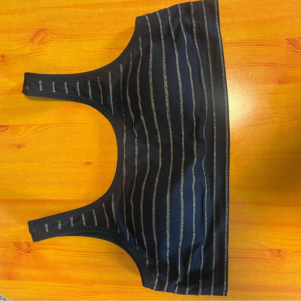 TORRID Black & Silver Bralette | 4x